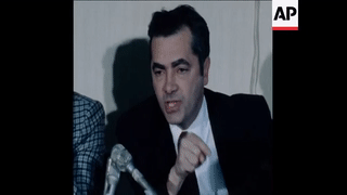 SYND 21 1 77 RABBI KAHANE PROPOSES TO HELP ARABS IN ISRAEL TO EMIGRATE 00:00:57